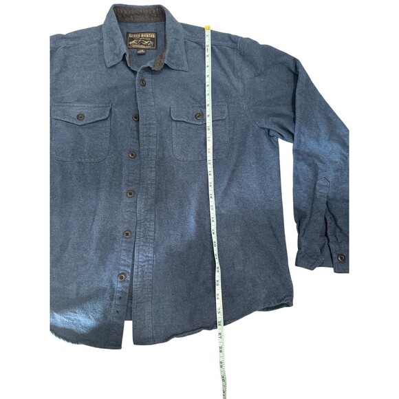 Grizzly Mountain Long Sleeve Button Front Shirt – Blue – Men’s L - Picture 7 of 7